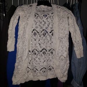 White knit Cardigan